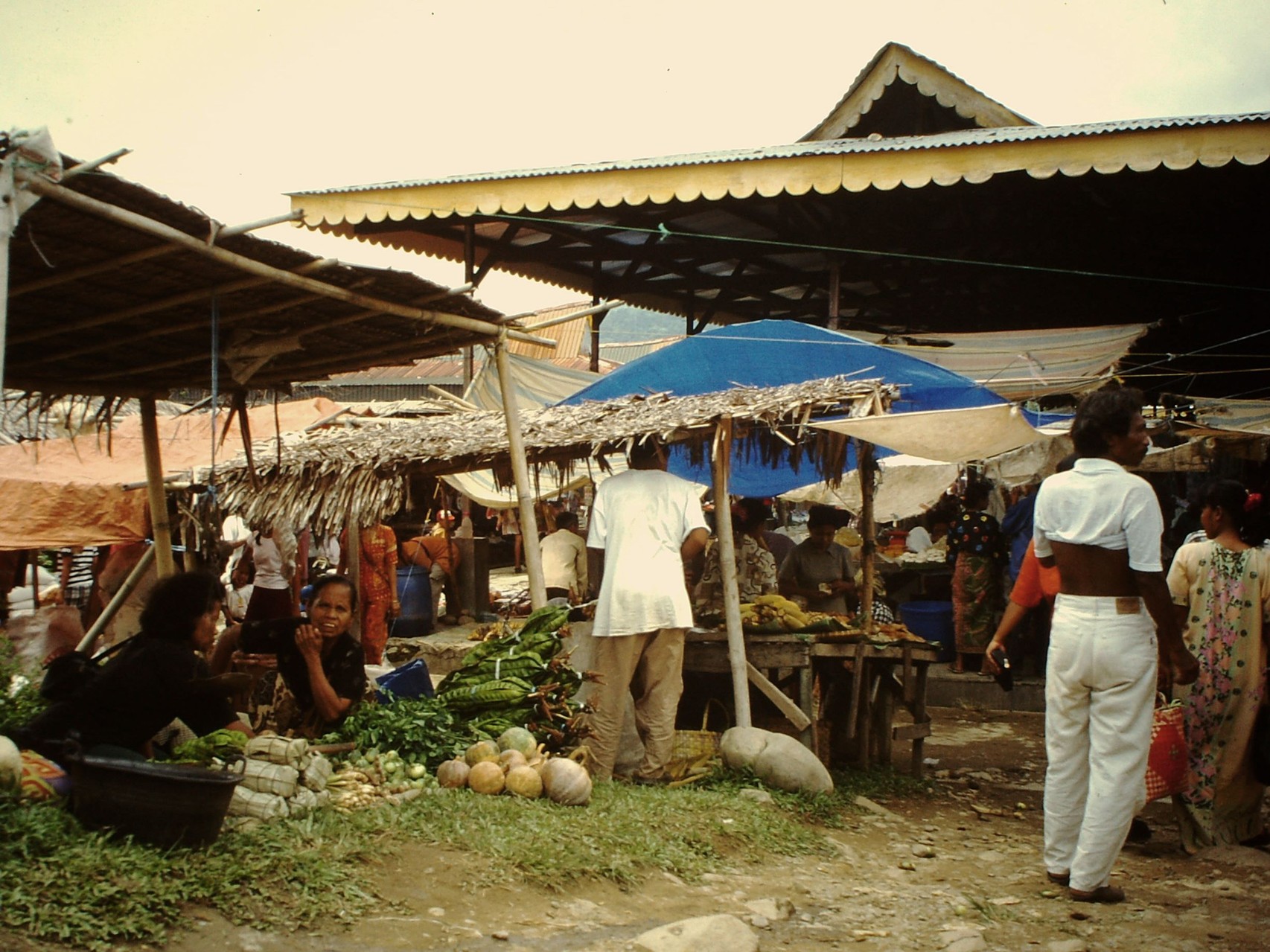 Markt in Gotong Royong - Einkauf für das Abschiedsessen