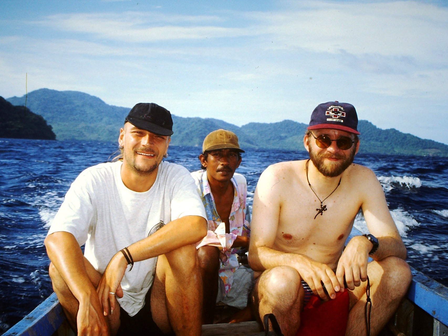 Ajup, Joachim und Friedi bei unserem Schnorchelausflug