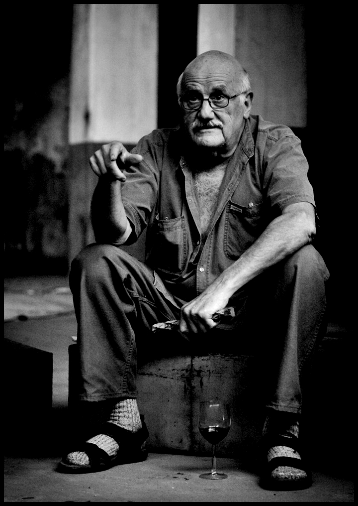 Pedro Meier Interview – Minotaurus Projekt Installation & Performance Art – Konzept- & Aktionskunst, Happening, Werkzyklus, FLUXUS, DADA, 2016 Art Campus Attisholz Solothurn, Photographer Mike Wolff Porträt Pedro Meier, Schriftsteller, Multimedia Künstler