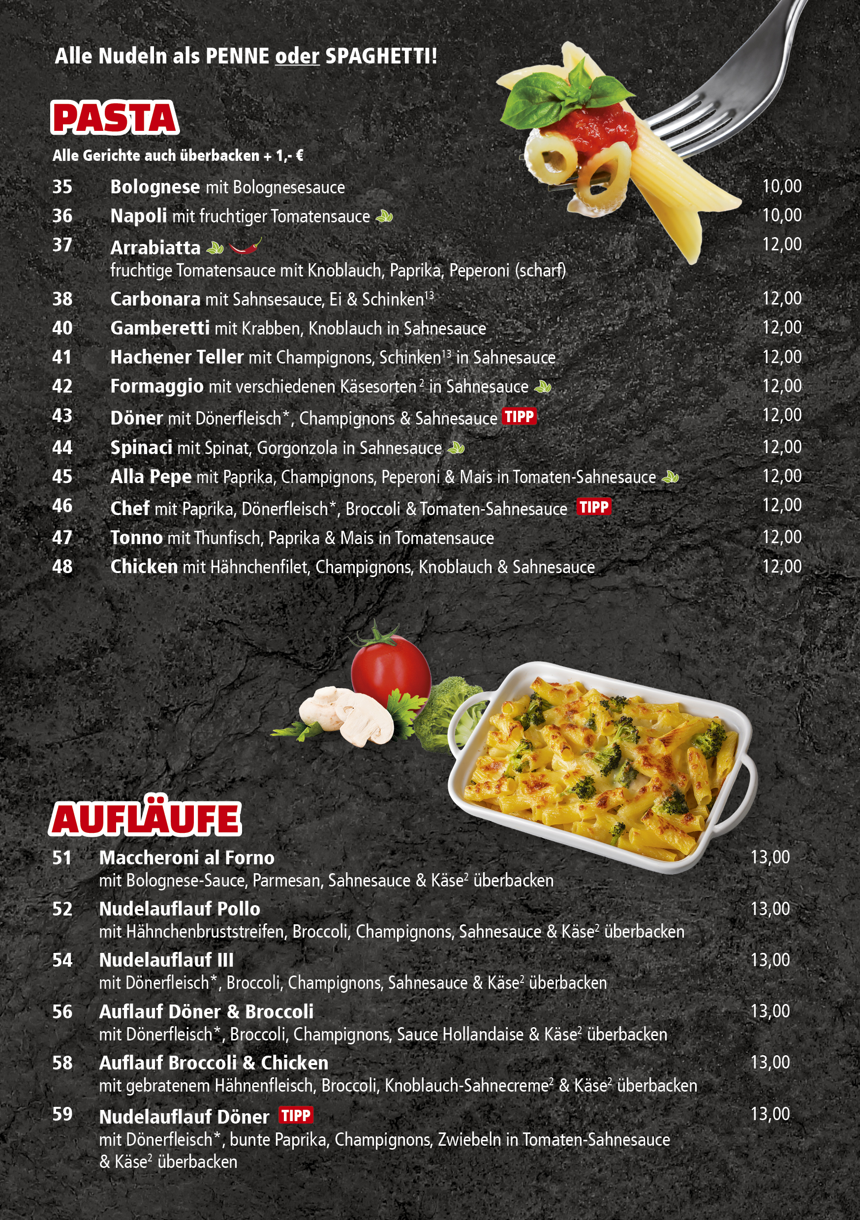 Unsere Speisekarte Chilli Restaurant SundernHachen