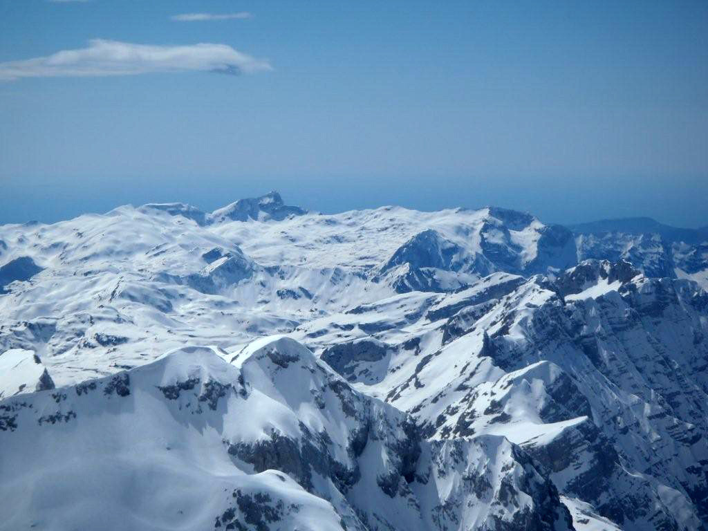 Blick vom Gipfel Richtung Kanjavec