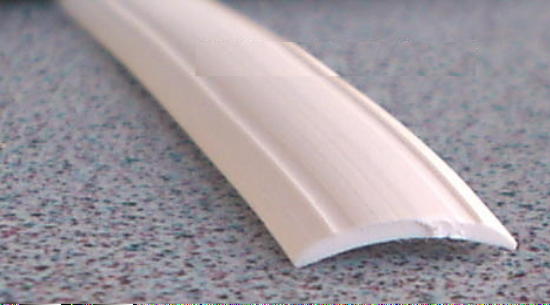 Gummiprofil 12mm 25 M.≙1,04€/M Leistenfüller für Kederschiene Profil weiß Neu 