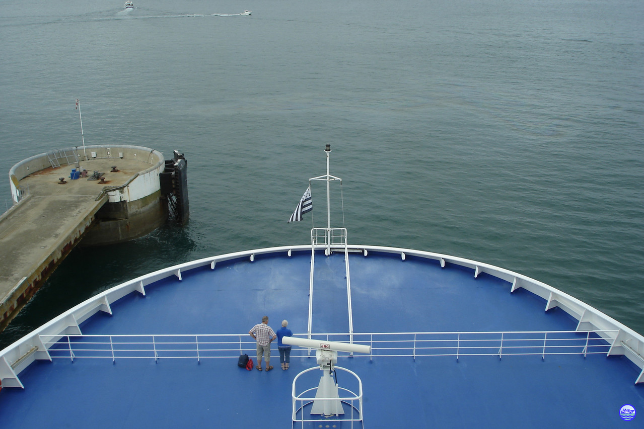 A la passerelle du Bretagne (© lebateaublog 2012)