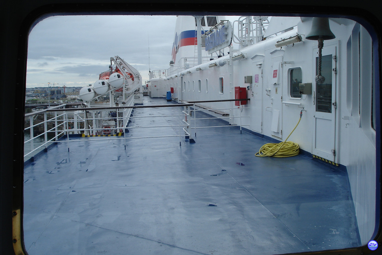 A la passerelle du Bretagne (© lebateaublog 2012)