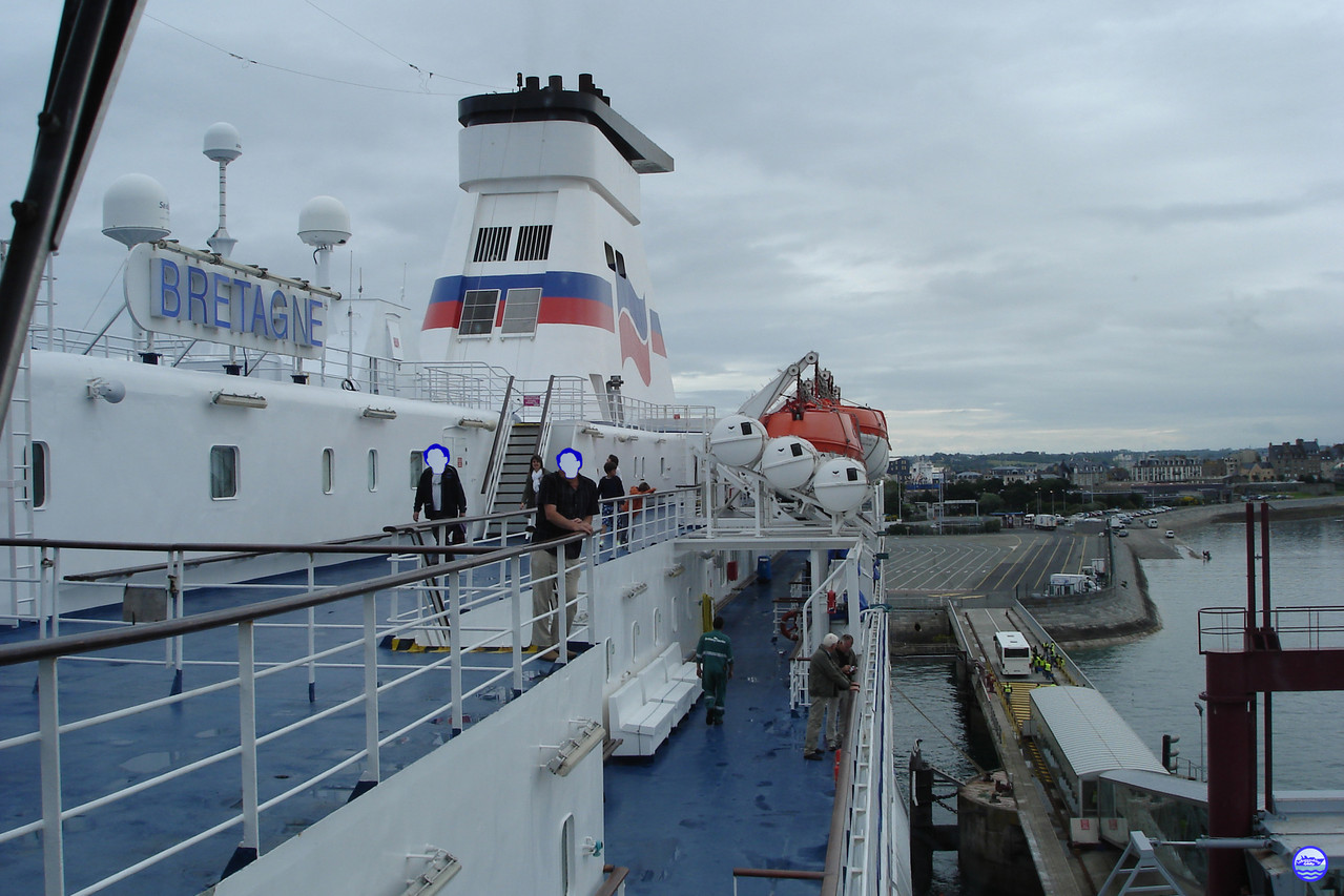 A la passerelle du Bretagne (© lebateaublog 2012)