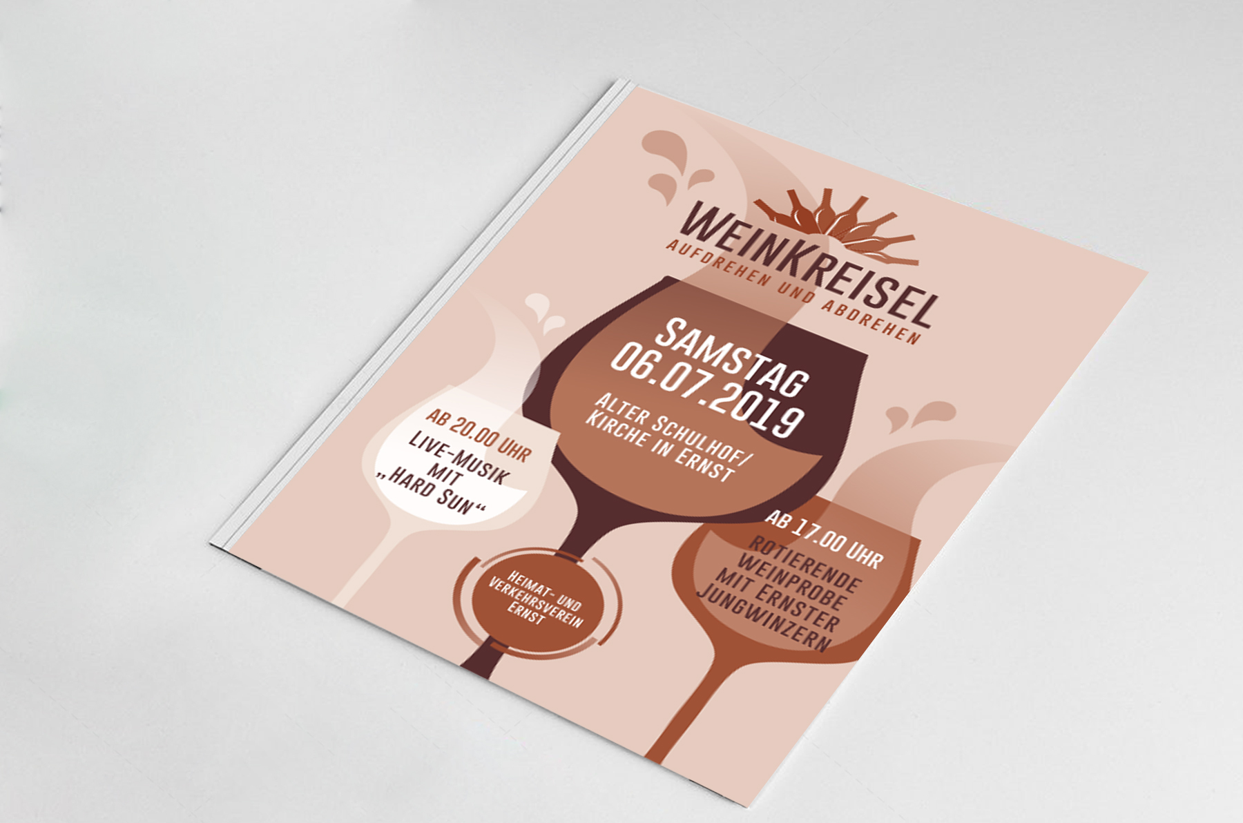 Flyer Design | Weinkreisel Ernst (Mosel)