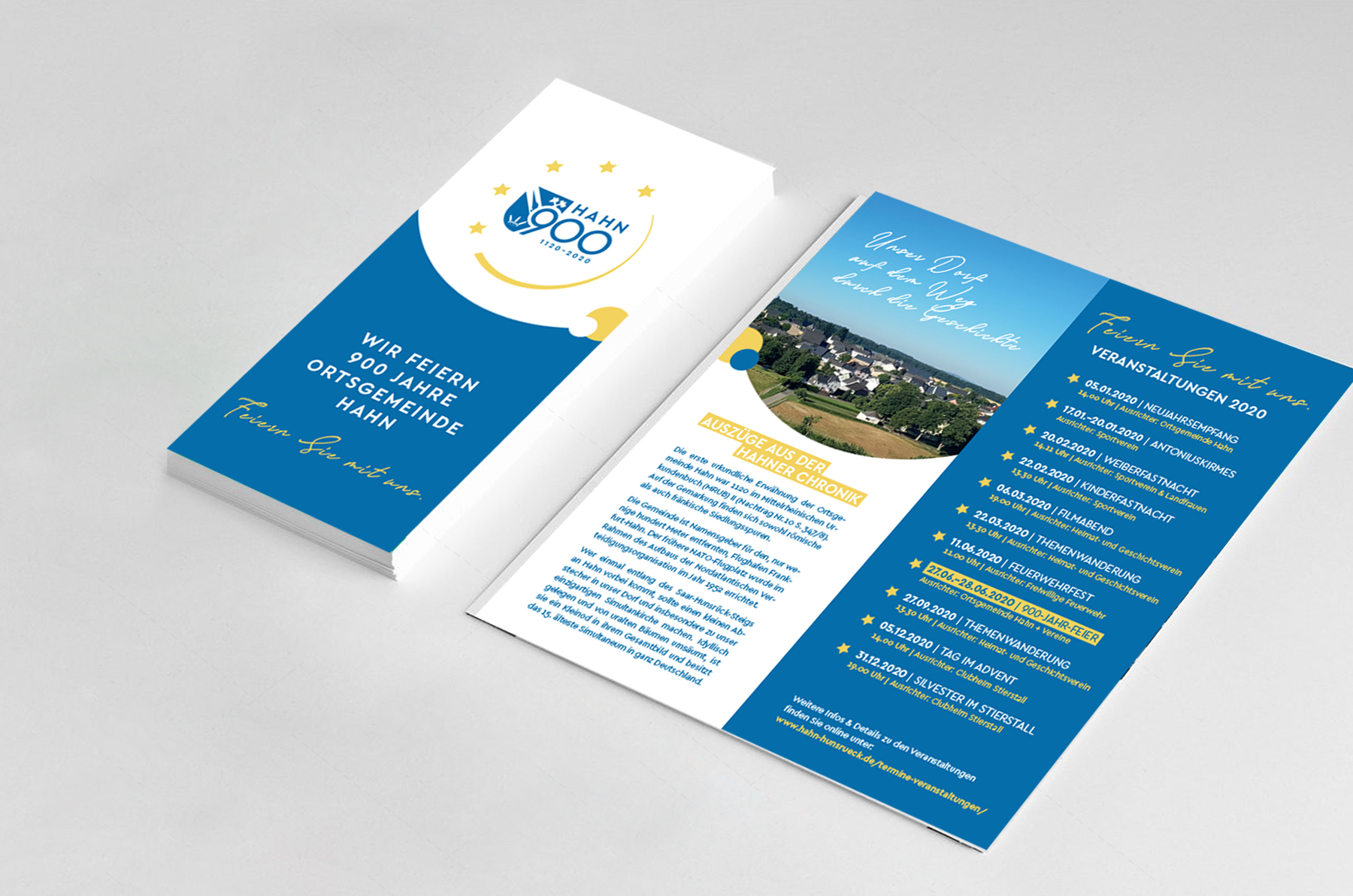 Flyer Design | 900 Jahre Hahn
