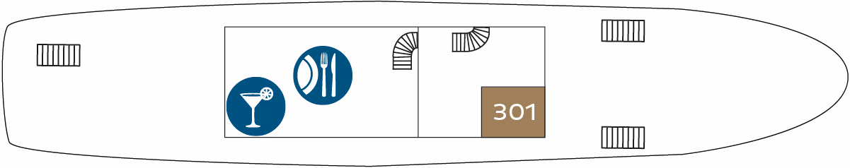 MS Olmissum Promenadendeck