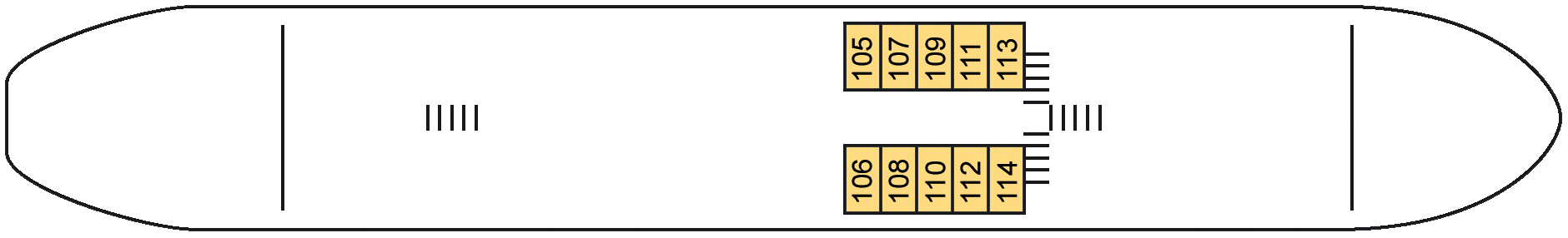 MS Crucelake Unteres Deck