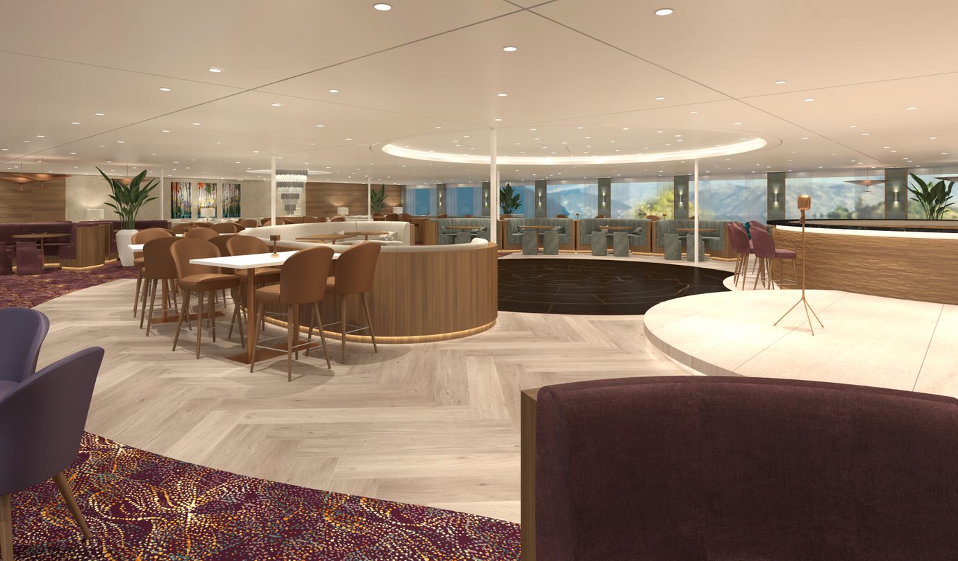 MS Century Glory Panorama Lounge mit Bar