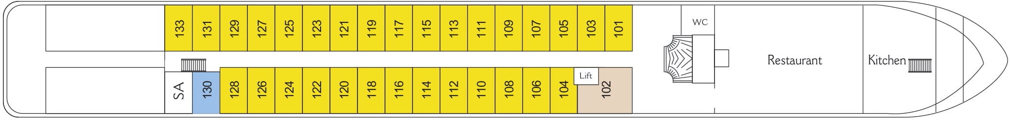 MS SWISS DIAMOND Smaragd Deck