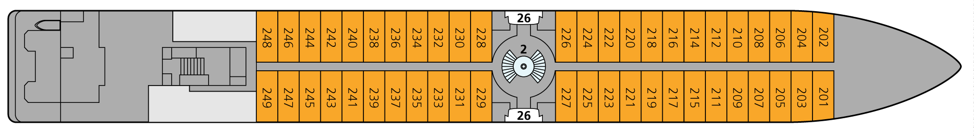 A-ROSA RIVA Deck 2