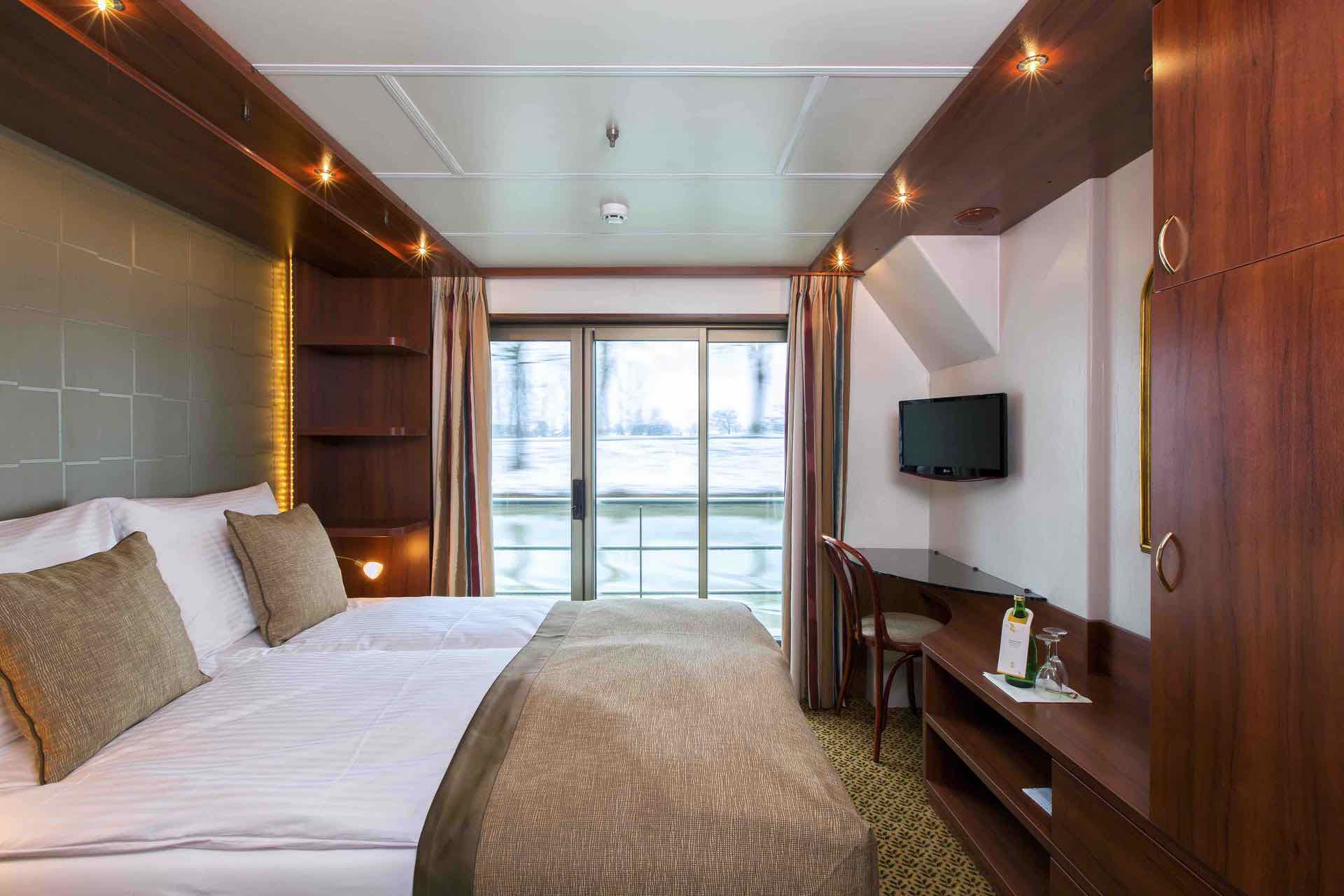 MS Swiss Ruby Kabine mit französischem Balkon