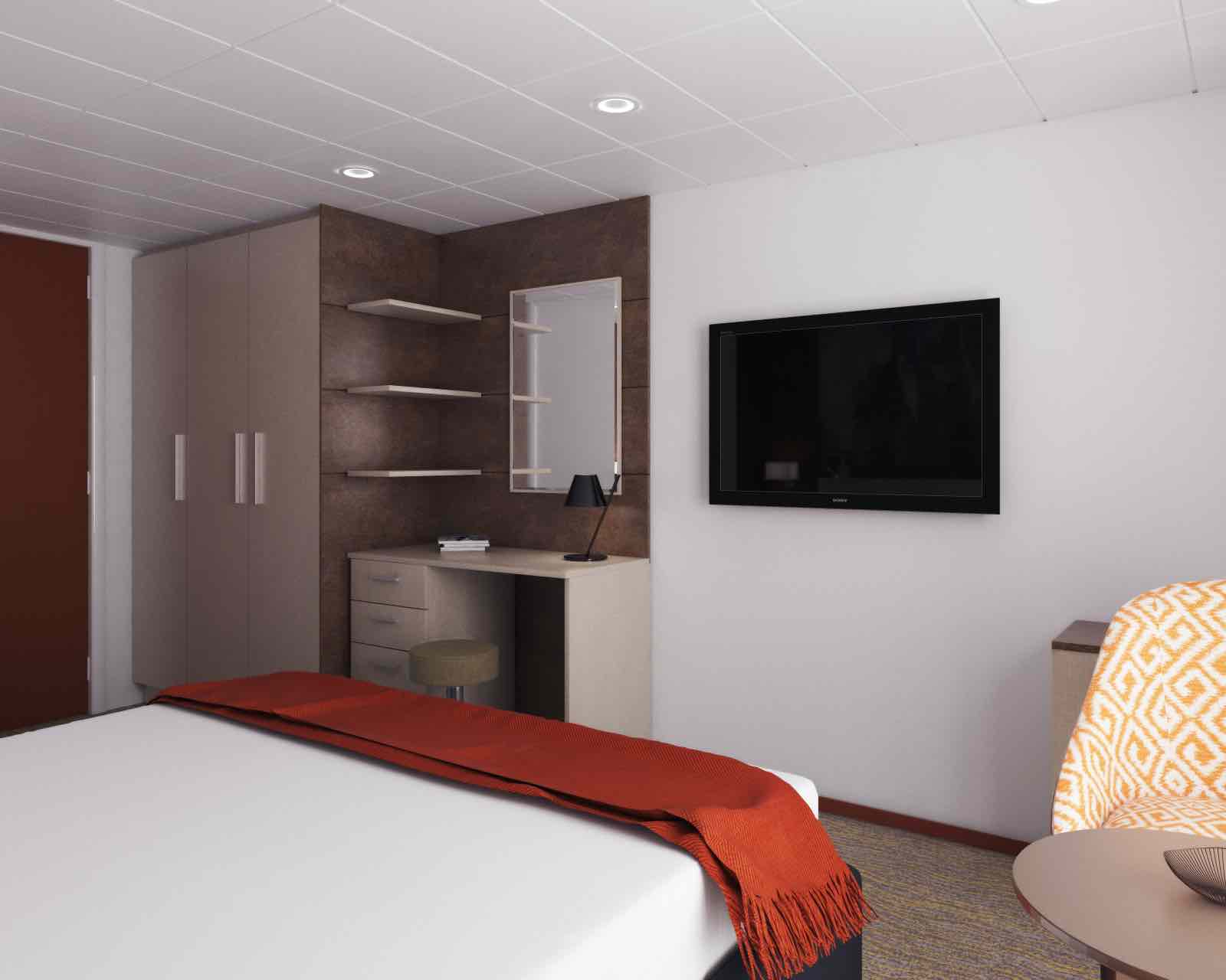 MS Crucebelle Außenkabine mit französischem Balkon