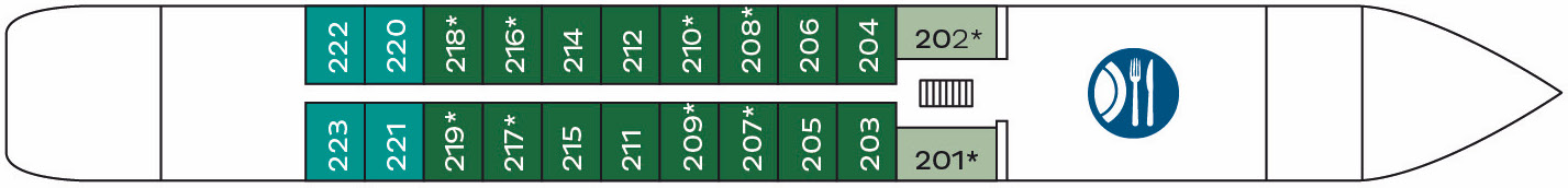 MS CASANOVA Hauptdeck