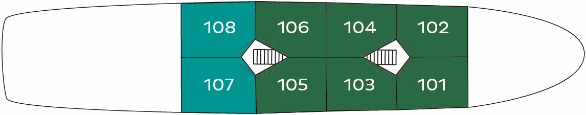 MS Olmissum Hauptdeck