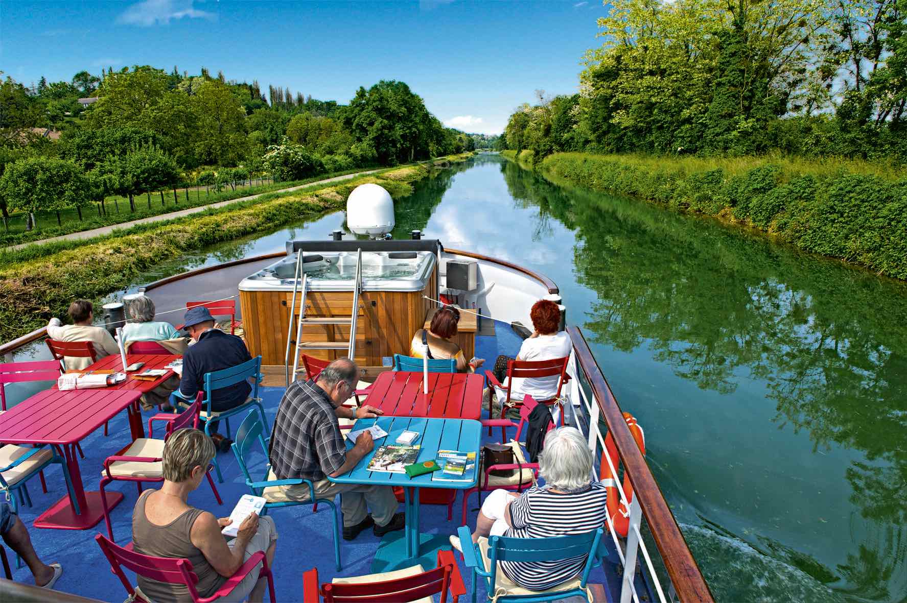 MS Jeanine Außenterrasse