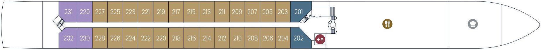 VIVA VOYAGE Rubin Deck