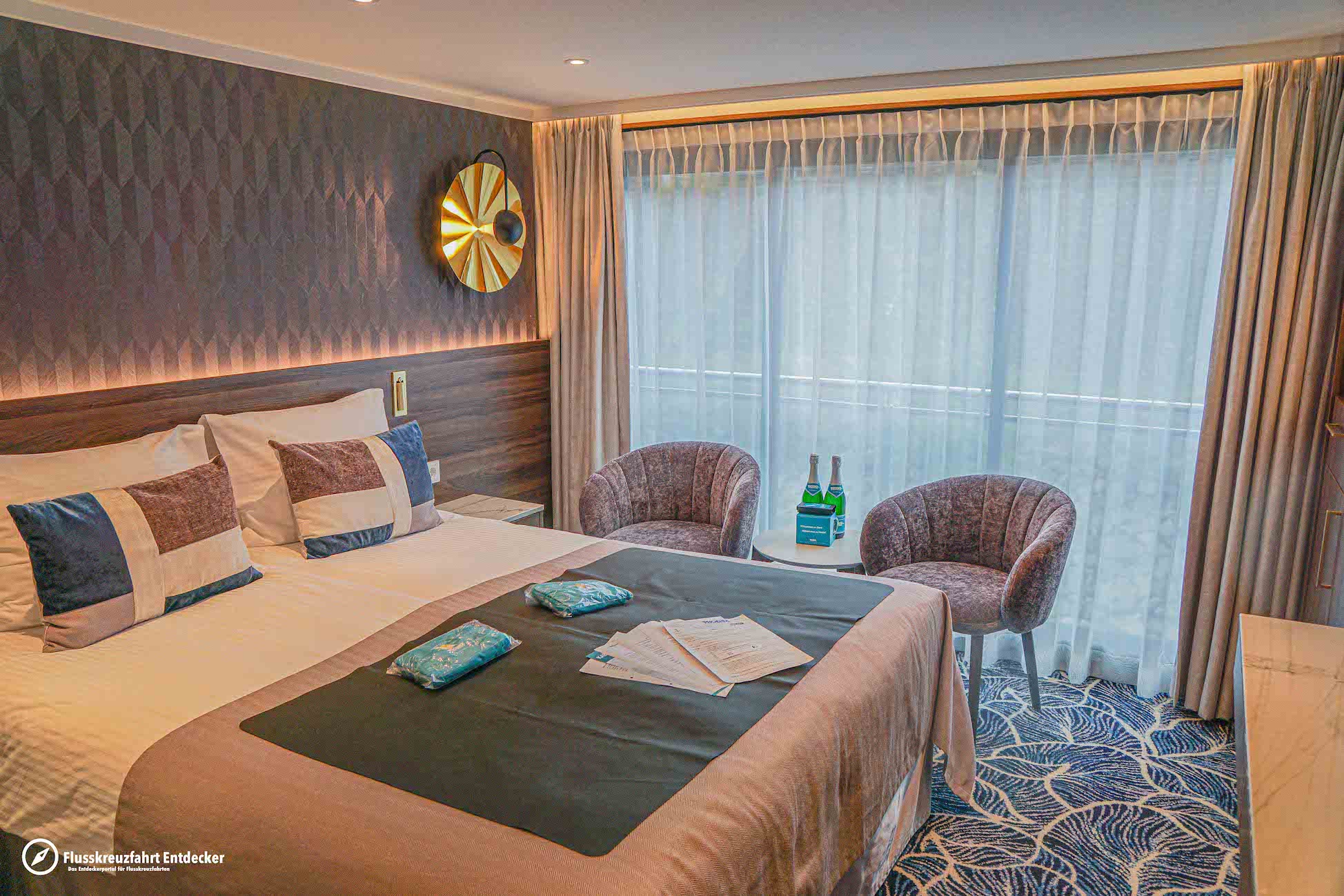 MS Annika Außenkabine mit französischem Balkon