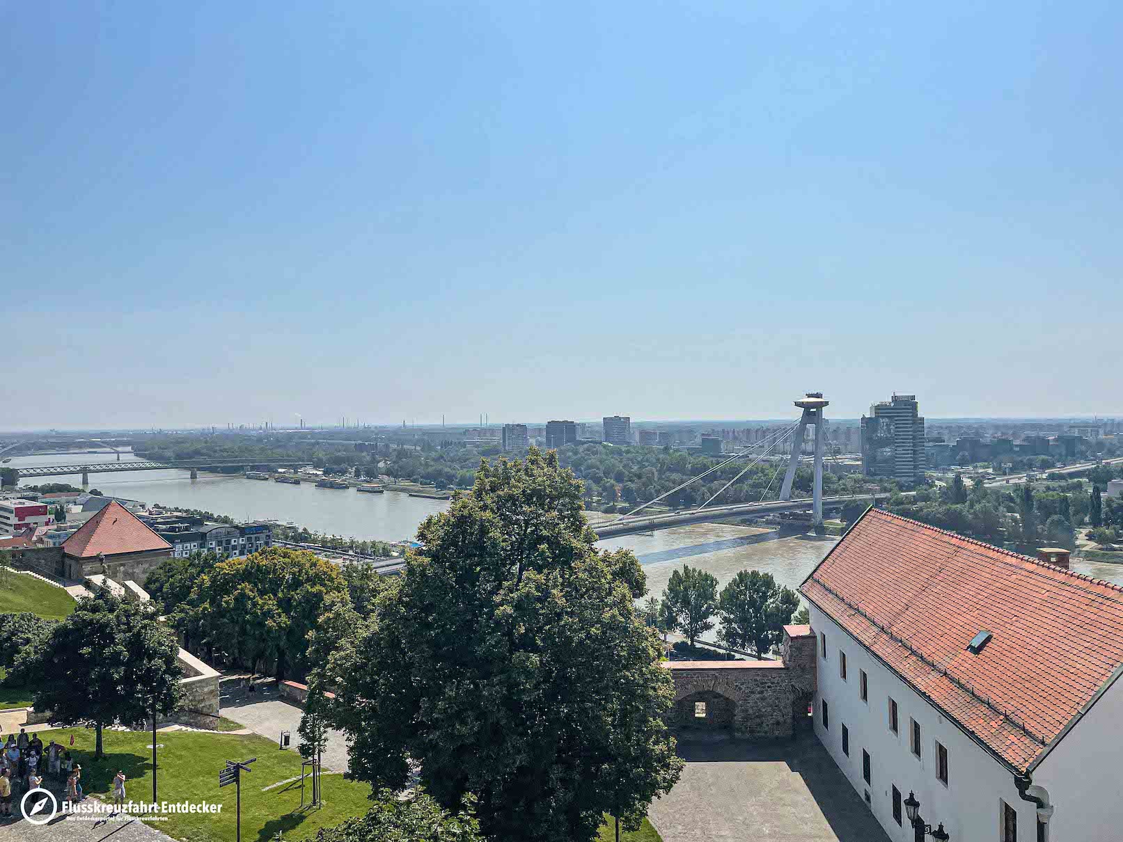 Aussicht auf Bratislava von der Burg