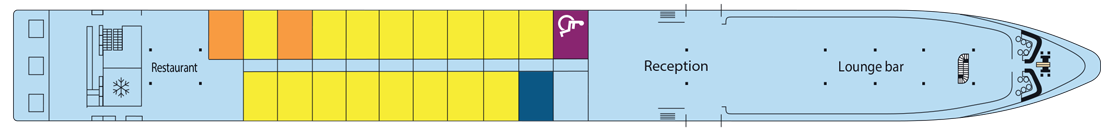 MS Douce France Oberdeck