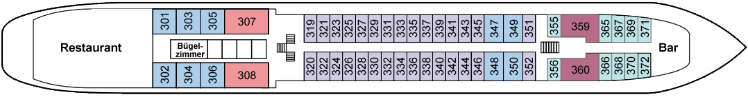 MS Nikolay Chernishevsky Mitteldeck