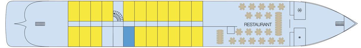 MS La Belle de Cadix Hauptdeck