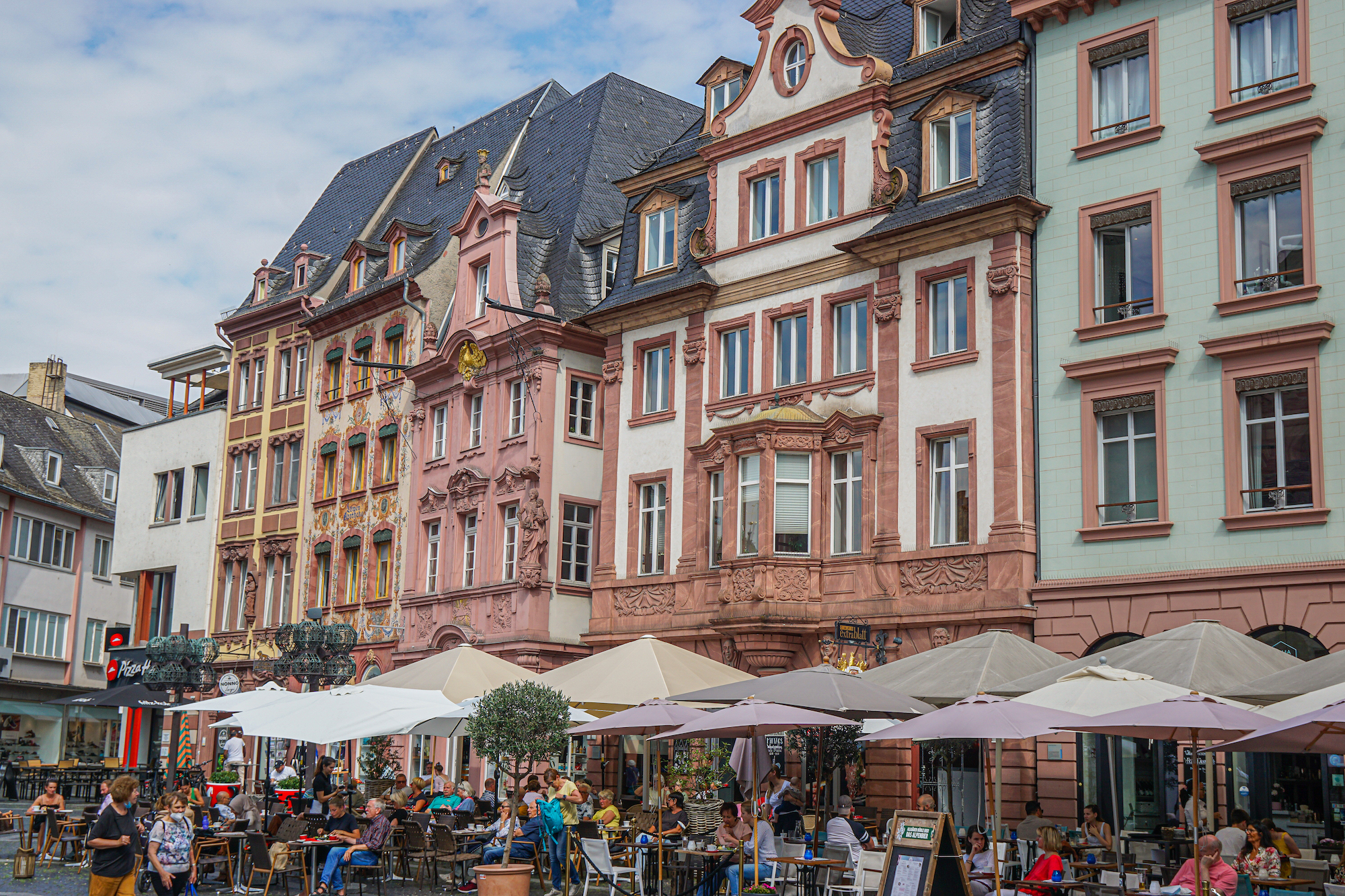 Am Marktplatz von Mainz