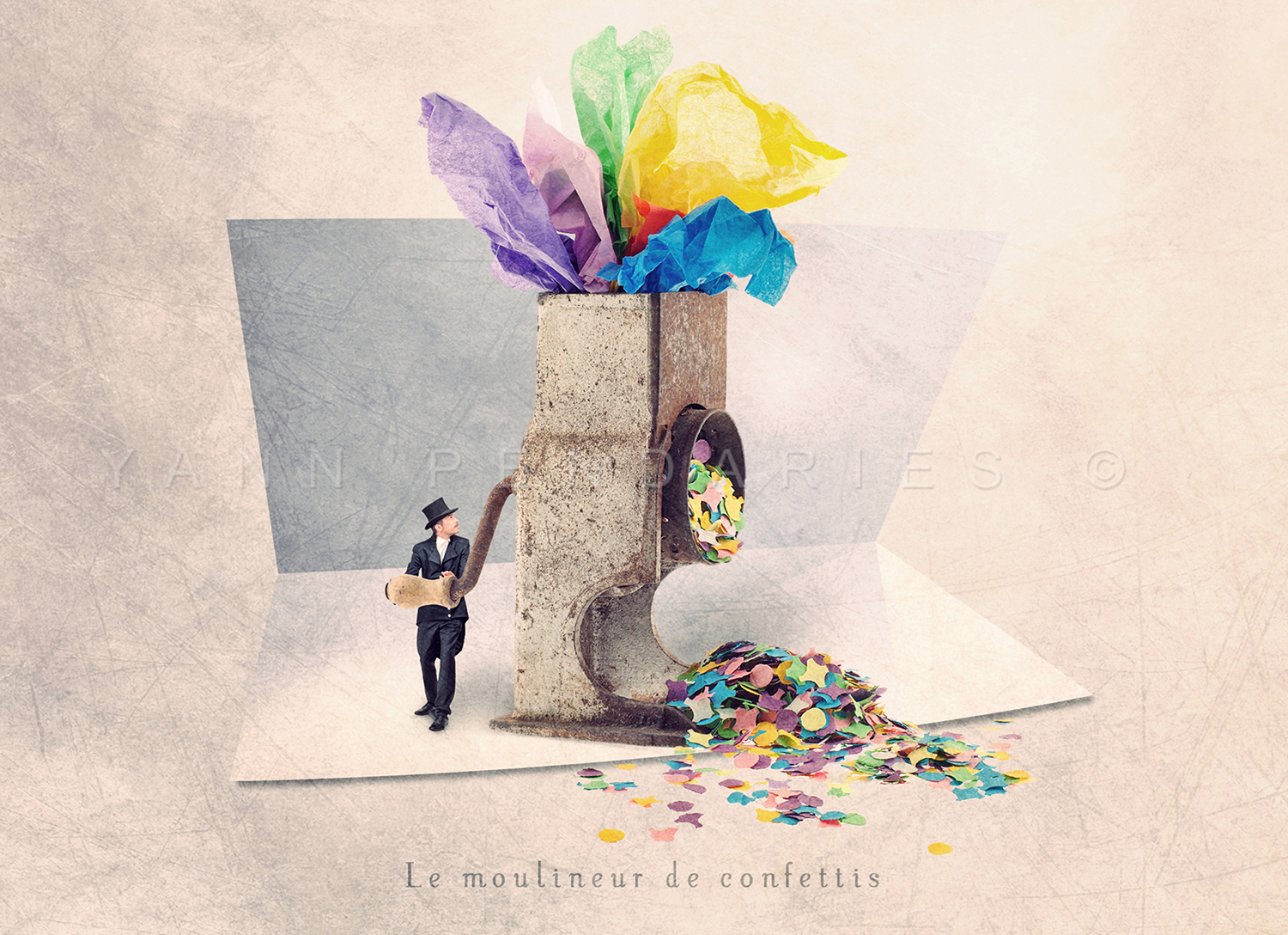 Le moulineur de confettis © Yann Pendariès