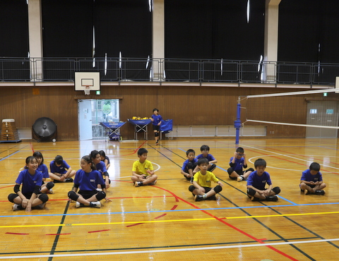 藤沢市バレーボール小学生あいさつ