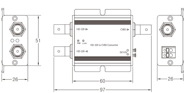 HD-SDI→SD(アナログ)コンバーター