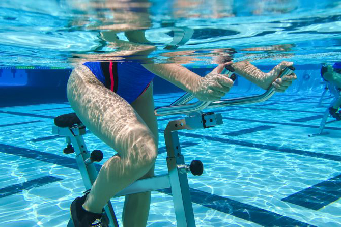 Vélo dans l'eau