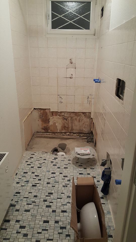 Komplettsanierung Eines Gaste Wc S Mit Dusche Raumprojekt63