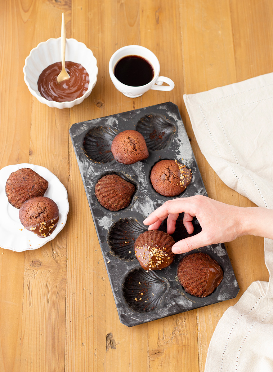 Madeleines au chocolat