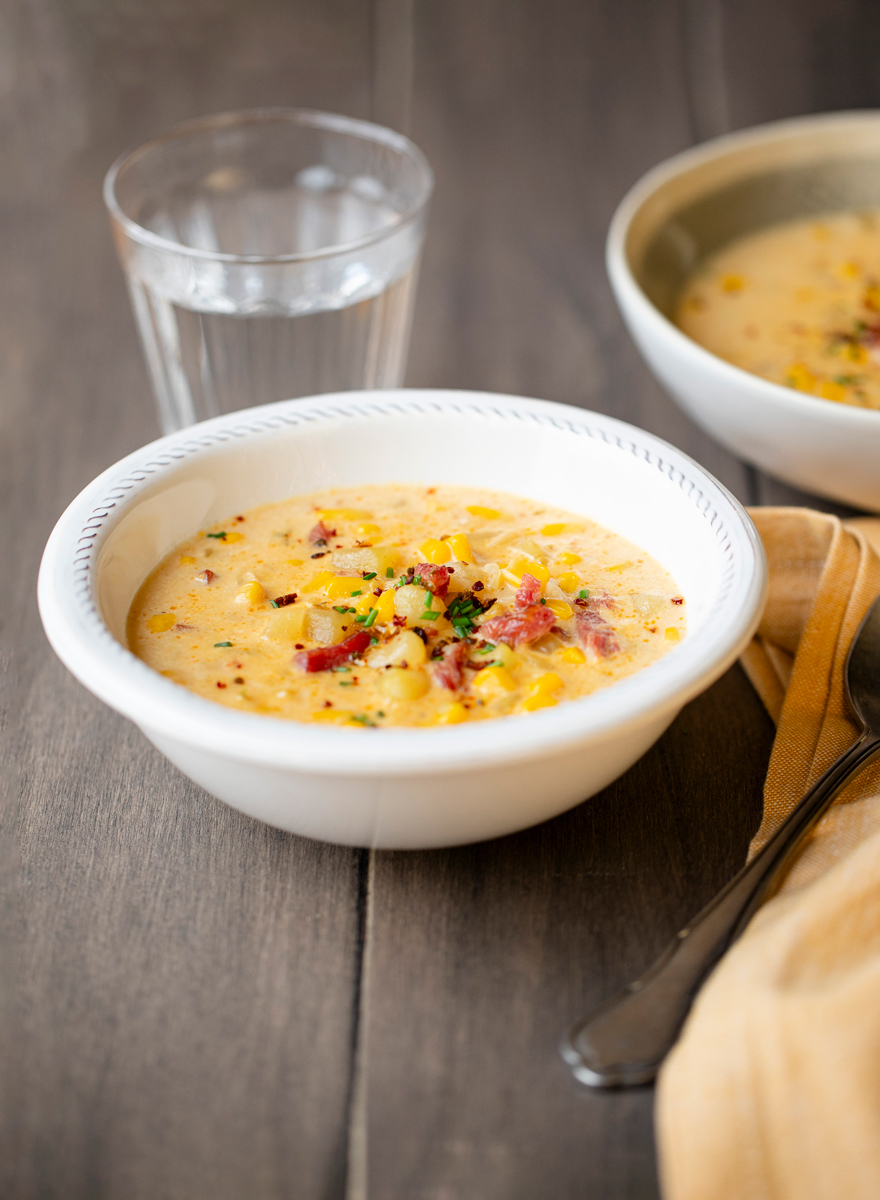 Corn chowder : la soupe de maïs américaine