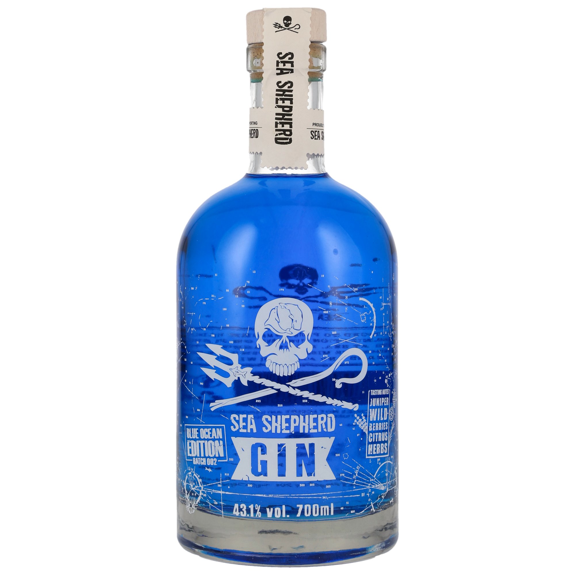 Sea Shepherd Blue Ocean Gin - Batch 2 Handcrafted Premium Dry Gin