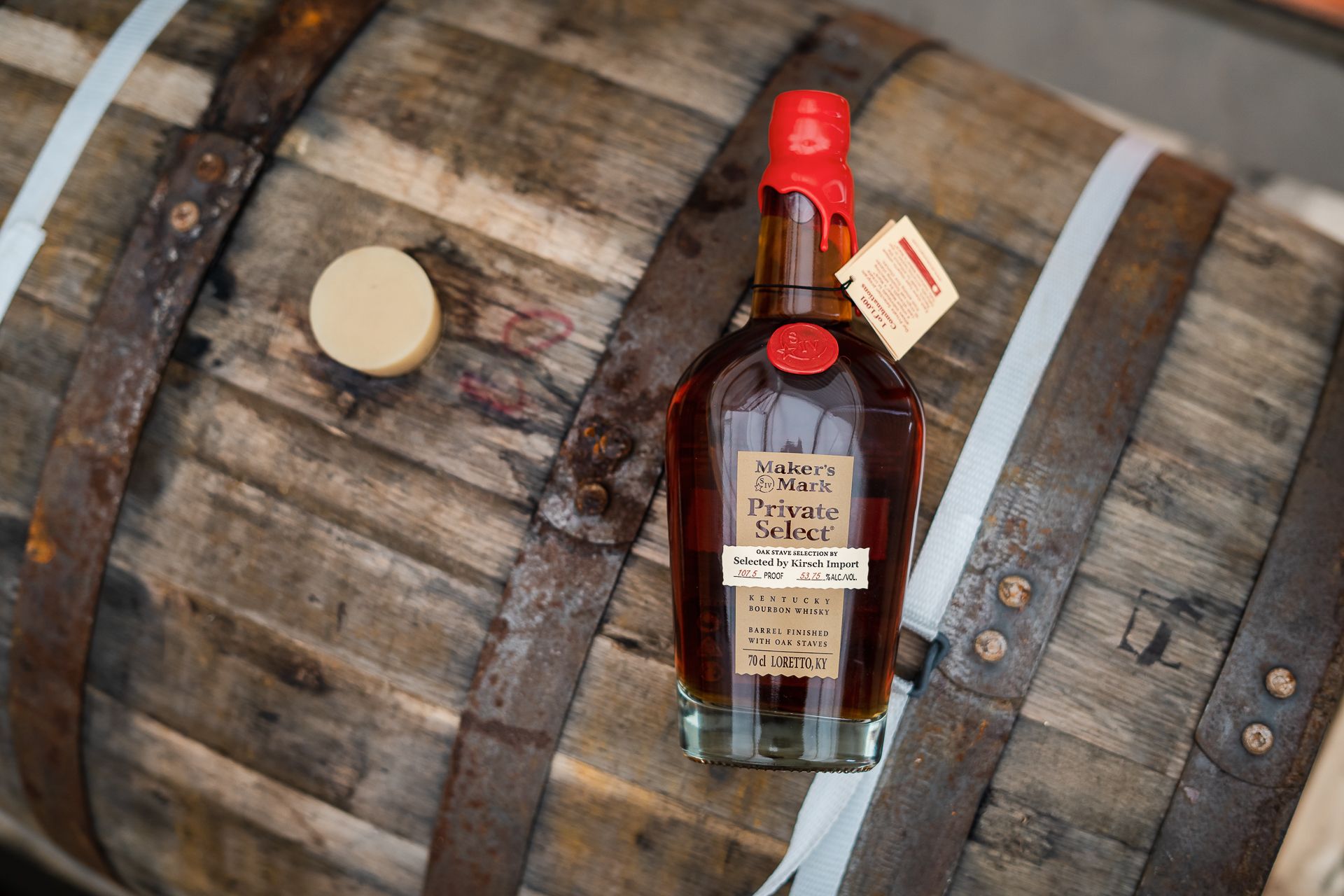 Maker’s Mark - Private Select - Kentucky Bourbon Whisky - Oak Stave Selection by Kirsch Import    