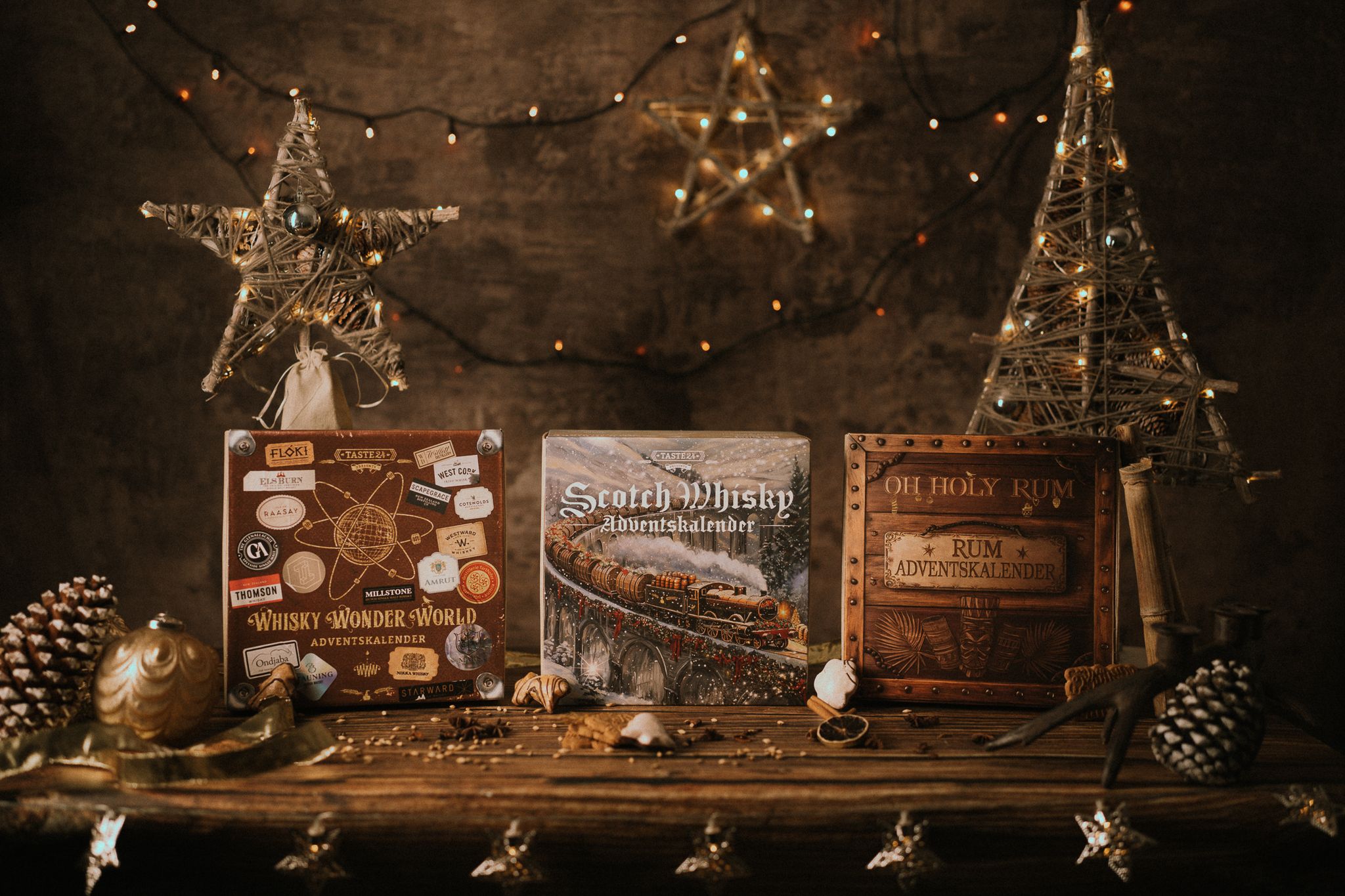 World-Whisky-, Scotch- und Rum-Adventskalender 2025 im neuen Design