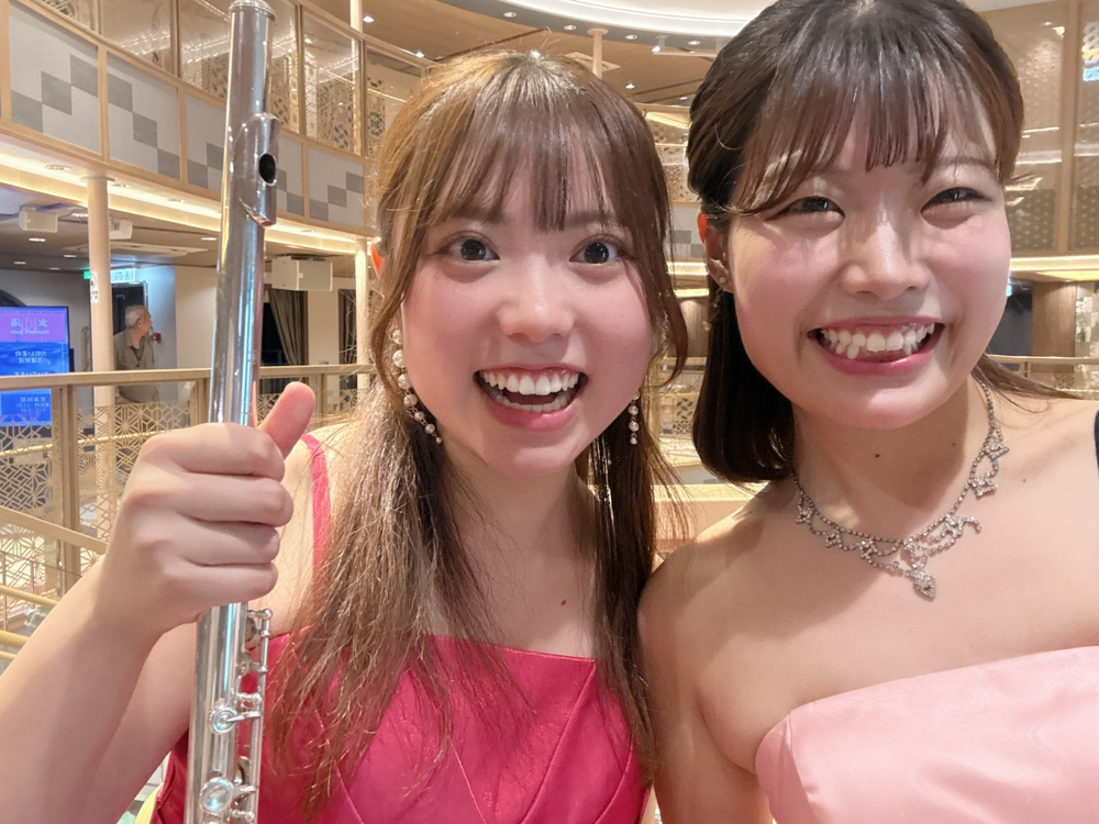 船内演奏🚢りおちゃんと♩