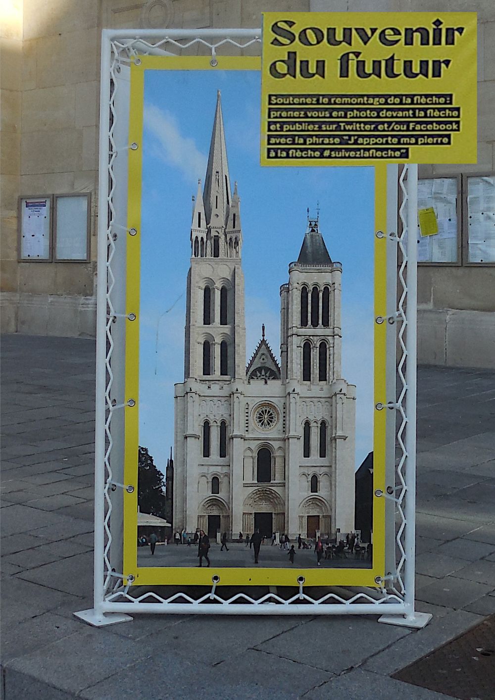 Affiche pour la reconstruction de la tour