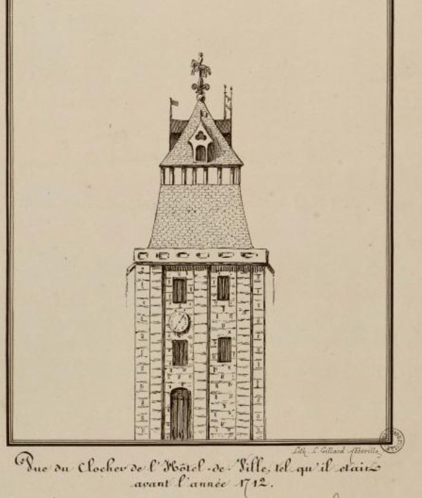 Beffroi, toiture avant 1712