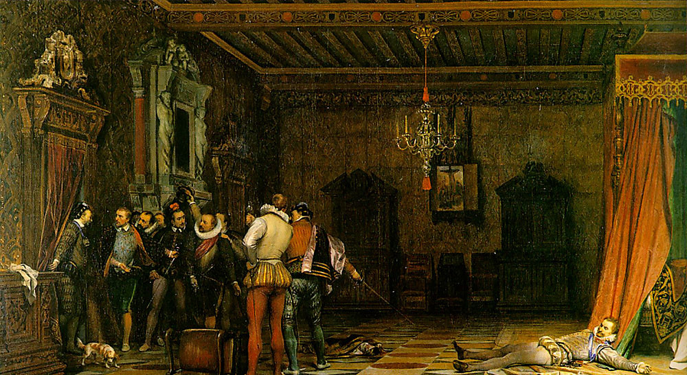 Delaroche Paul : Assassinat du Duc de Guise, 1834, Chantilly