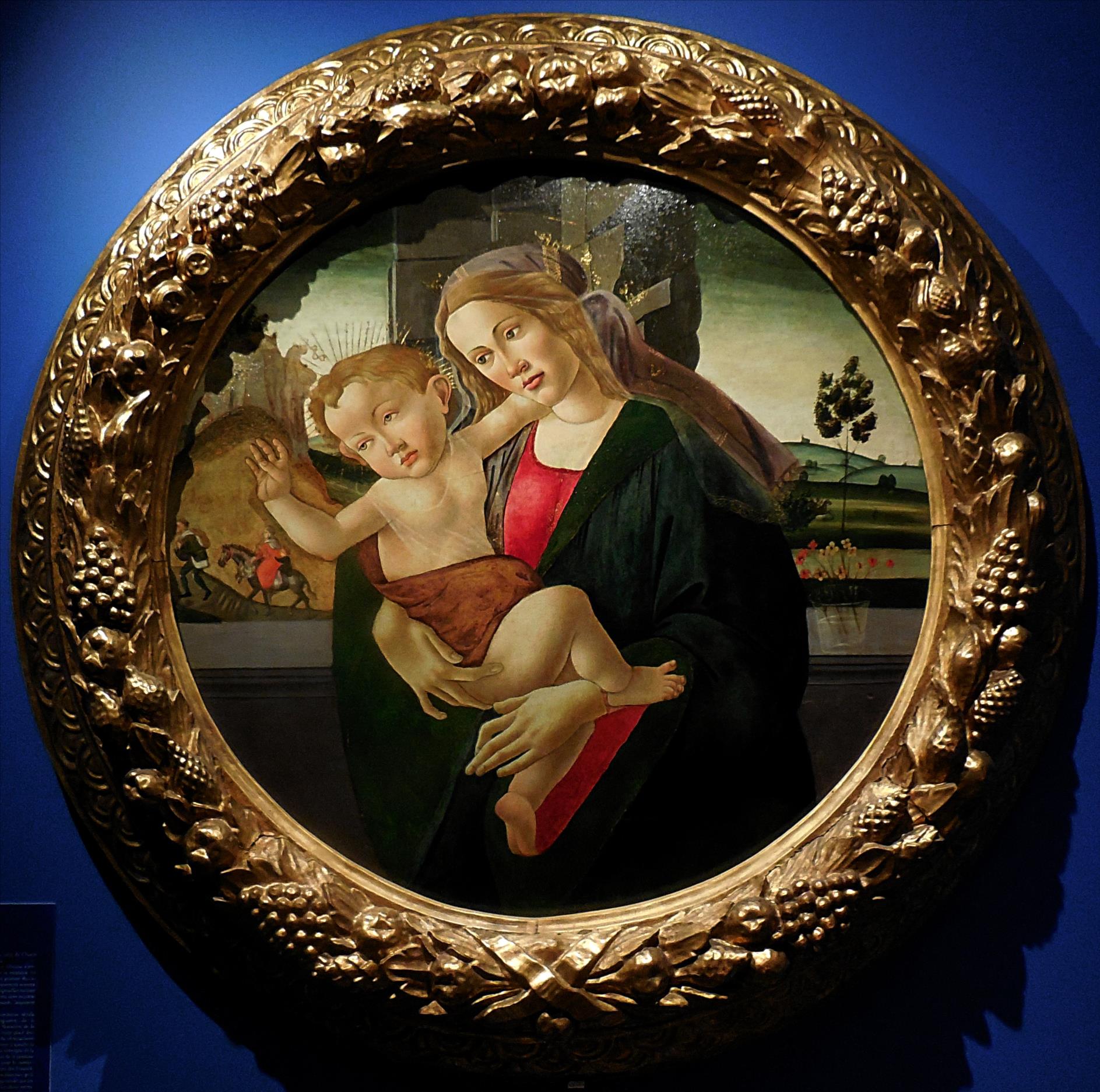 Sandro Boticelli (entourage), Vierge à l'Enfant, Florence, vers 1490 / Abbaye de Chaalis