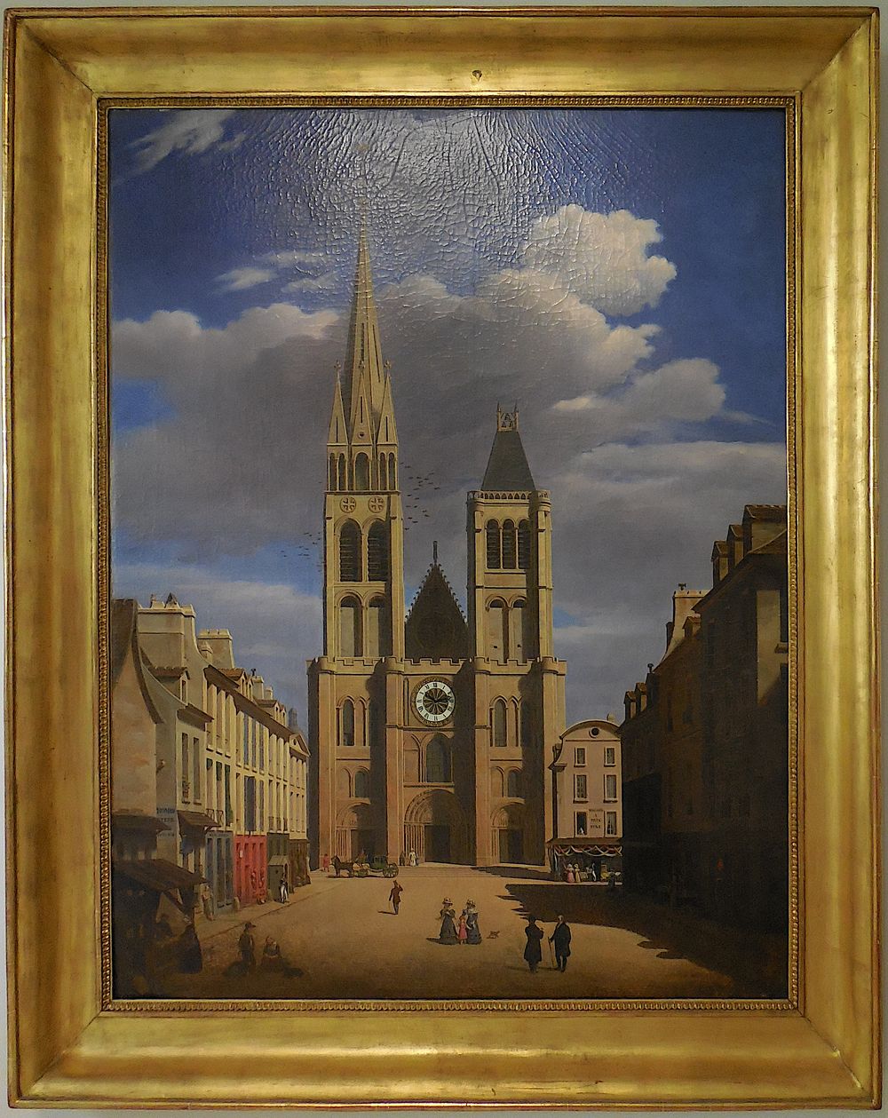 E-J Bouhot (entourage?), La basilique de Saint-Denis vers 1817