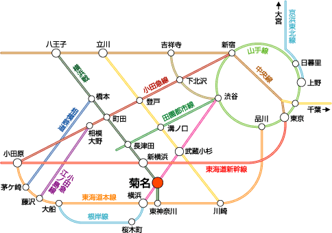 学校までのアクセス 横浜きもの専門学校 学校までのアクセス 横浜きもの専門学校