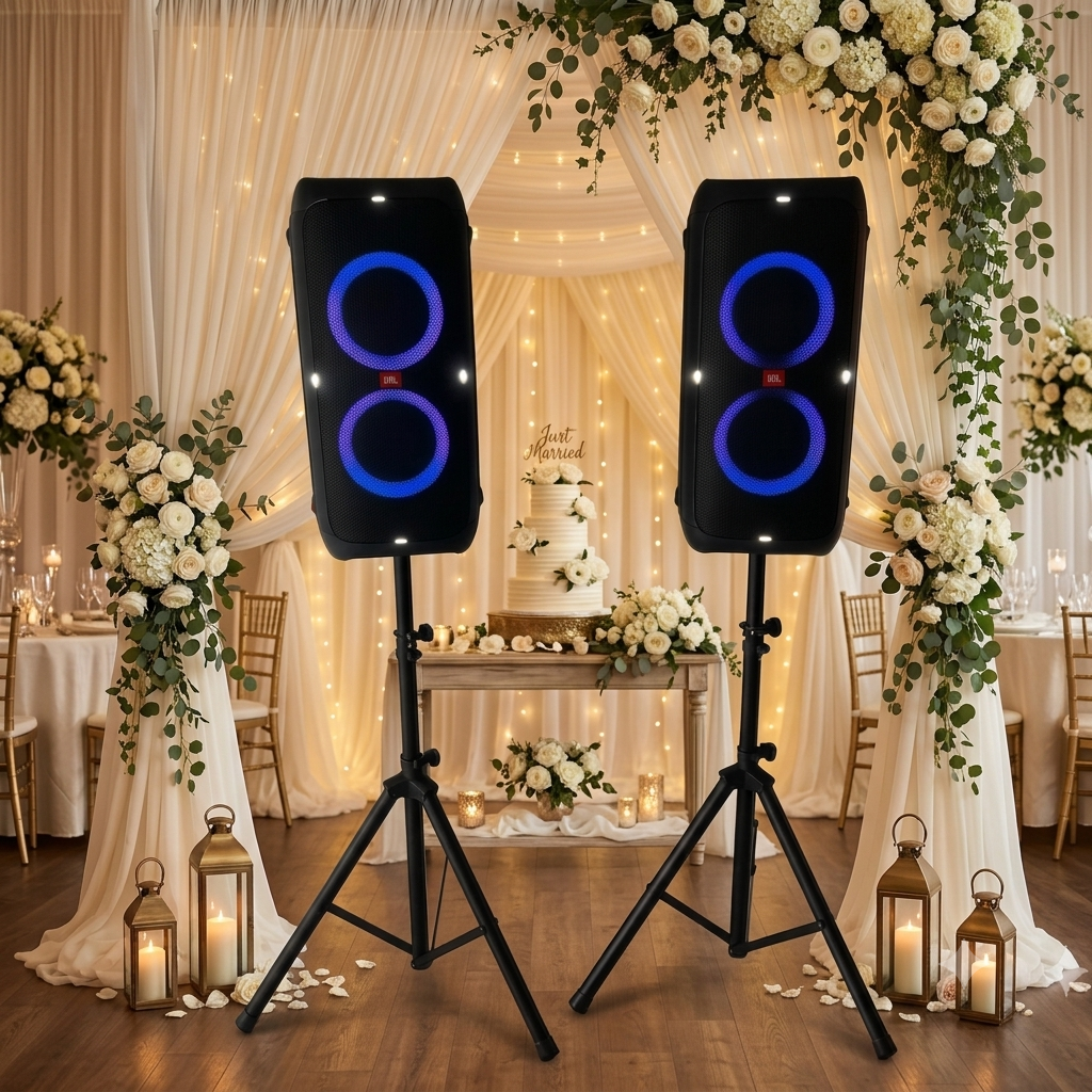 Reserviere eine kraftvolle unkomplizierte Musikanlage für deine Hochzeit o.ä. in Wolfsburg und Umgebung