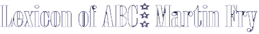 Lexicon Of ABC Martin Fry