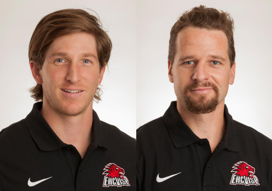 von Links: Heynen, Furrer | Bild: ehcvisp.ch