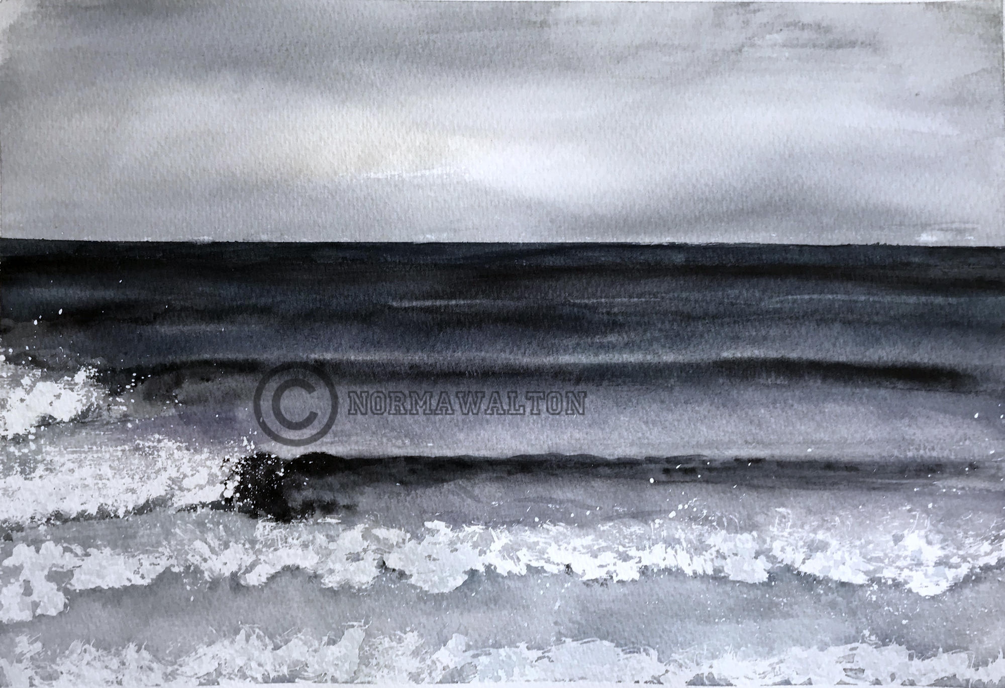 Seascape-Grey Sold
