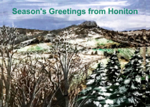 Dumpdon Hill: message inside Seasons Greetings